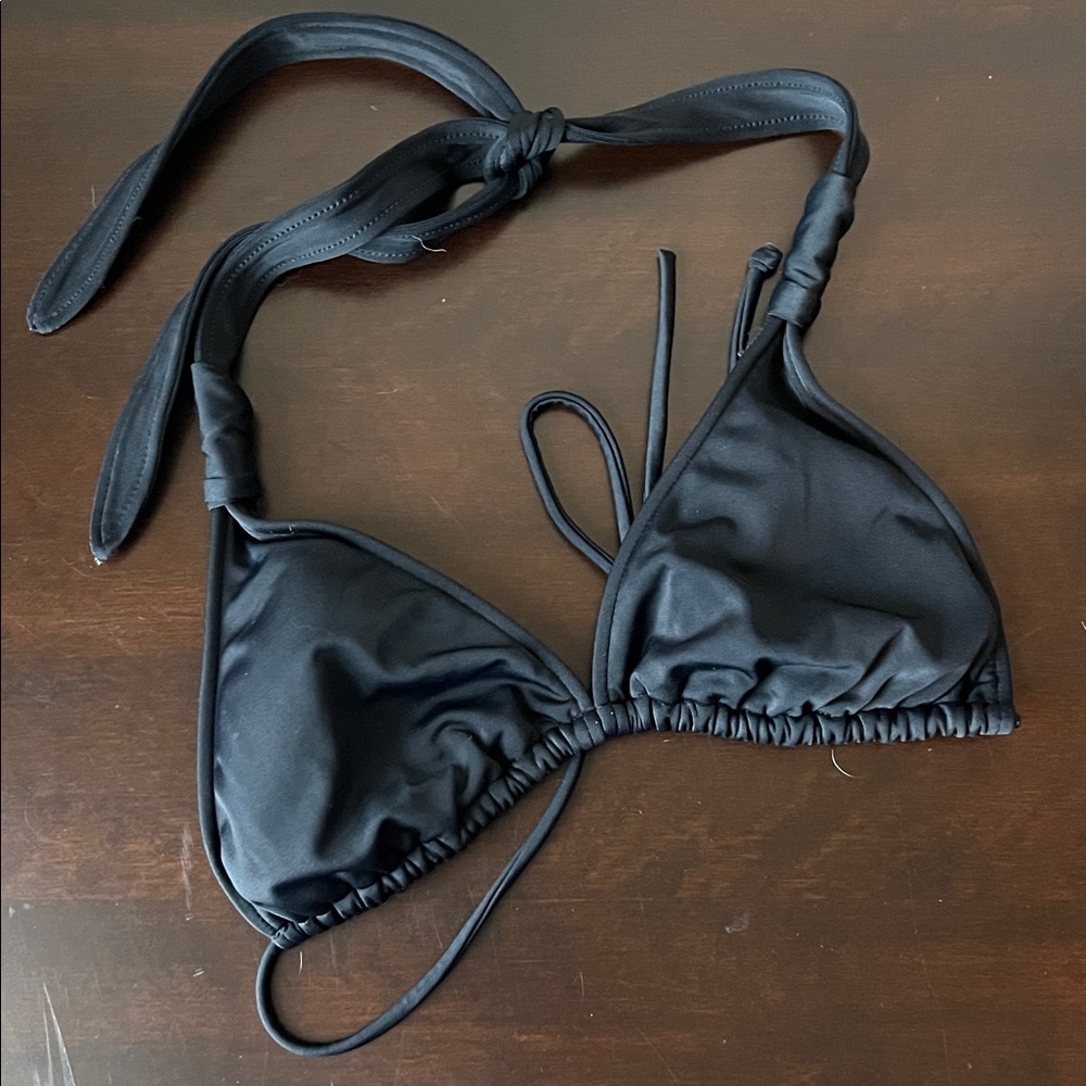 Kirra Black Triangle Bikini Top